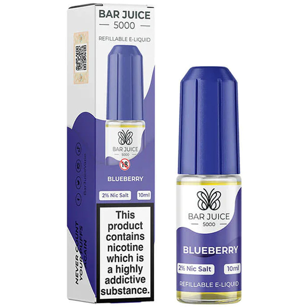 Wholesale Blueberry Bar Juice 5000 Nic Salt E Liquid (10 Pack)