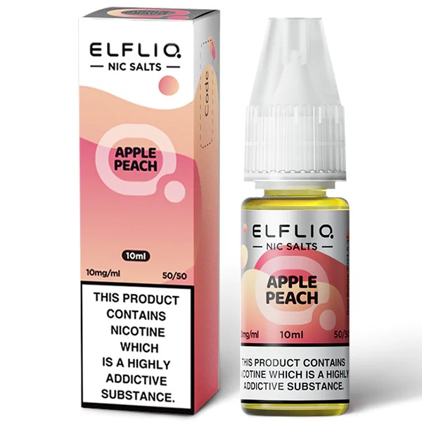 Wholesale Apple Peach Elf Bar Elfliq Nic Salt E Liquid (10 Pack)