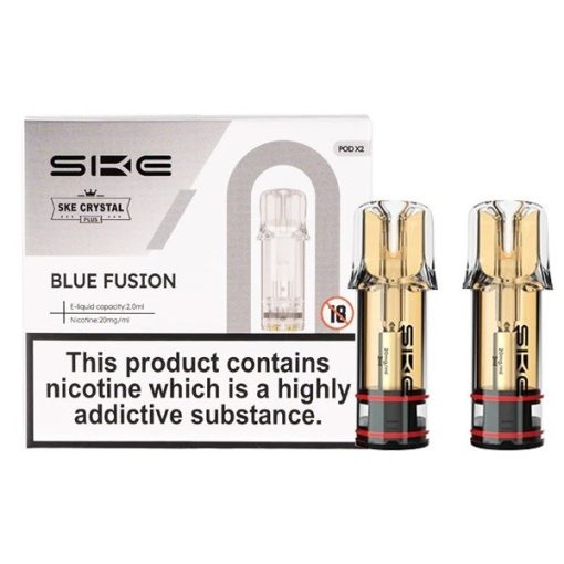 Wholesale Blue Fusion SKE Crystal Plus Prefilled Pods (2 Pod Pack)