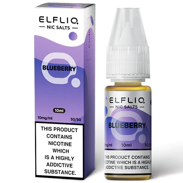 Wholesale Blueberry Elf Bar Elfliq Nic Salt E Liquid (10 Pack)