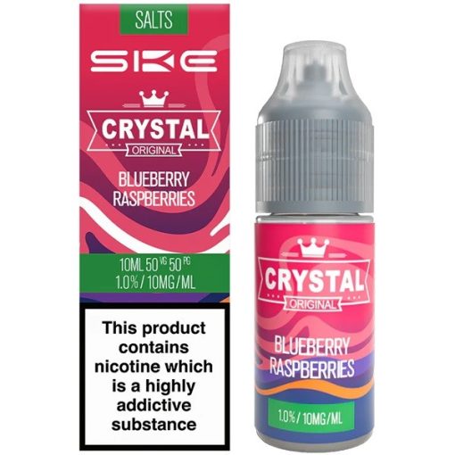 Wholesale Blueberry Raspberries SKE Crystal Original Nic Salt E Liquid (10 Pack)