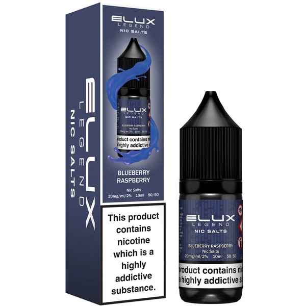 Wholesale Blueberry Raspberry Elux Legend Nic Salt E Liquid (10 Pack)