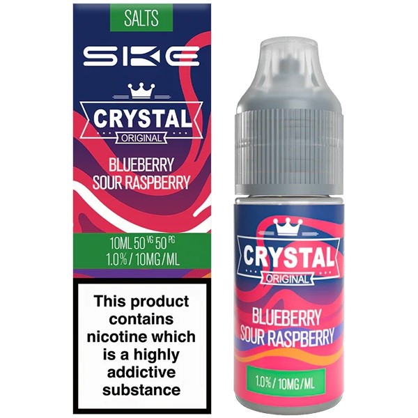 Wholesale Blueberry Sour Raspberry SKE Crystal Original Nic Salt E Liquid (10 Pack)