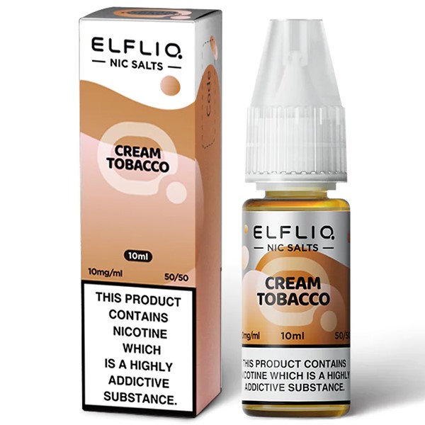 Wholesale Cream Tobacco Elf Bar Elfliq Nic Salt E Liquid (10 Pack)