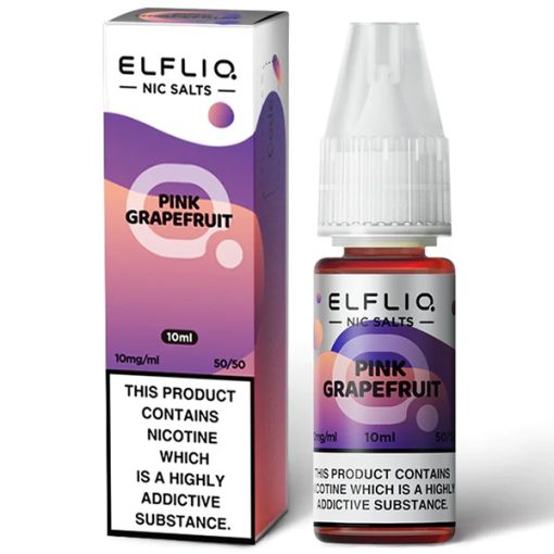 Wholesale Pink Grapefruit Elf Bar Elfliq Nic Salt E Liquid (10 Pack)