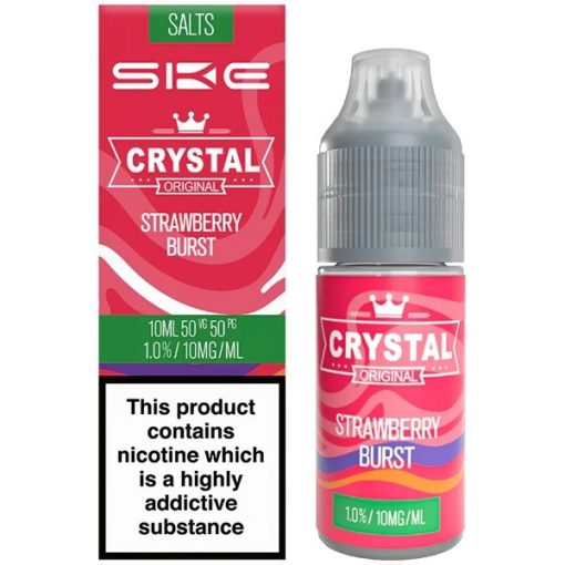 Wholesale Strawberry Burst SKE Crystal Original Nic Salt E Liquid (10 Pack)