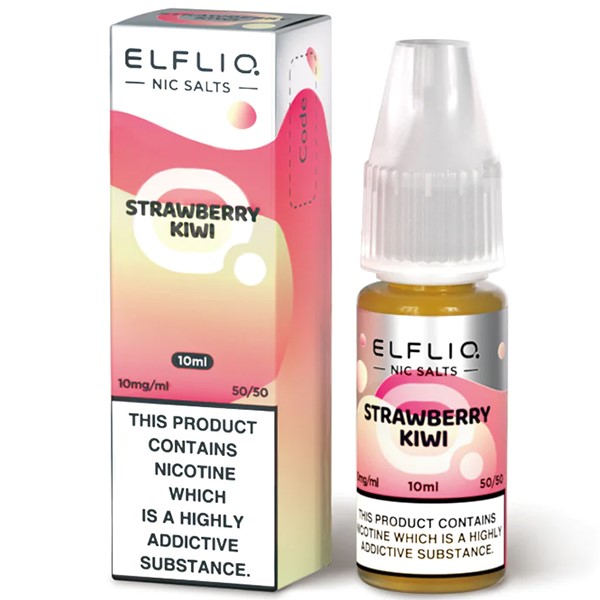 Wholesale Strawberry Kiwi Elf Bar Elfliq Nic Salt E Liquid (10 Pack)