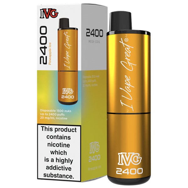 Wholesale Pineapple Ice IVG 2400 Disposable Vape (5 Pack)